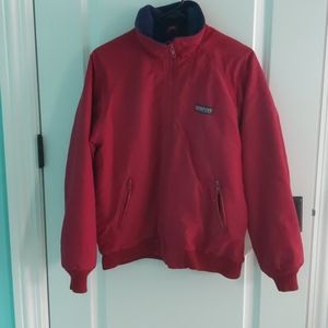 Red woman's Land's End jacket size small